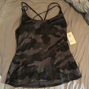 Grey camo workout shirt